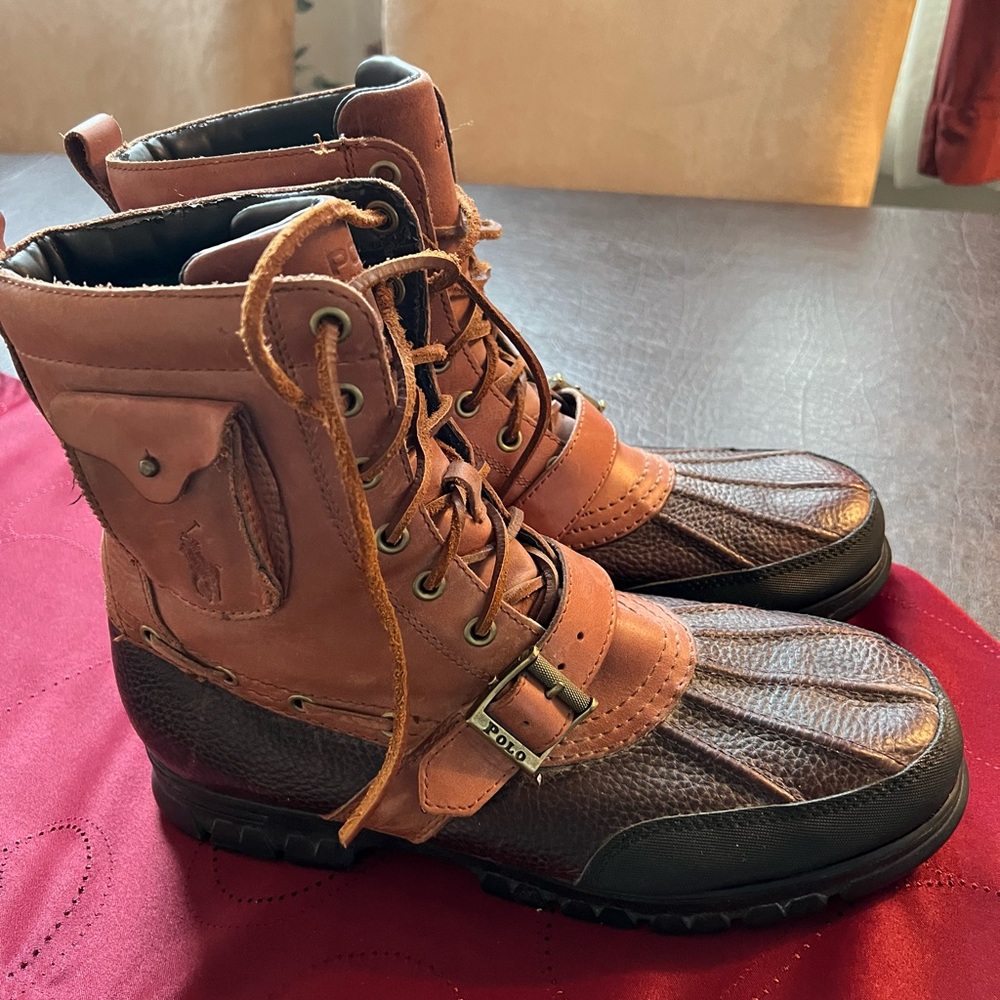 POLO RALPH LAUREN HAMLIN BOOTS SIZE 13 D GOOD CONDITION SOME SIGN OF WEAR